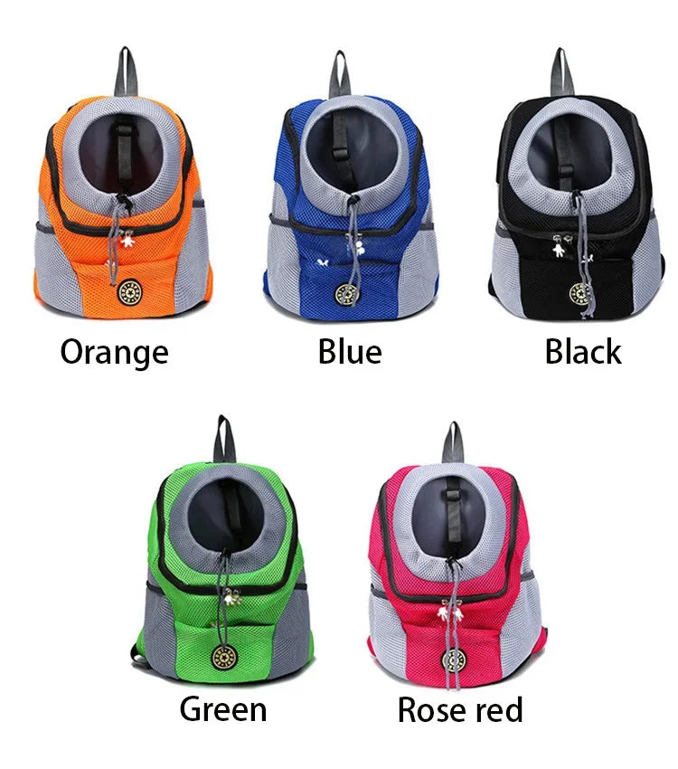 Double-Shoulder Mesh Pet Backpack