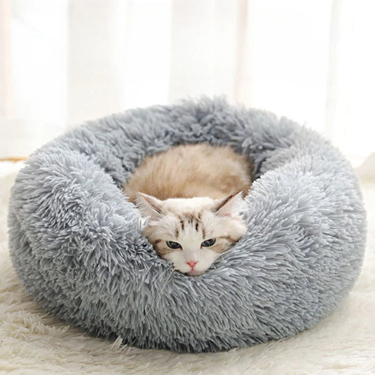 Plush Round Pet Nest Bed