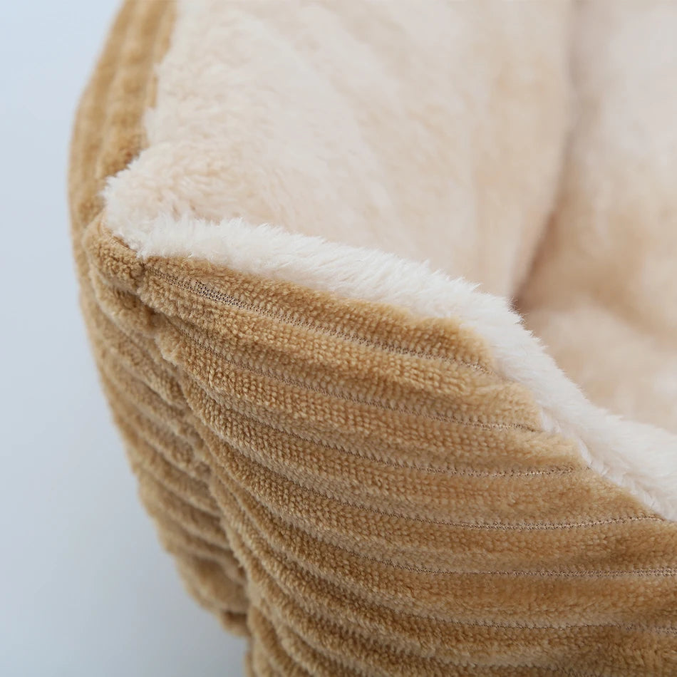 Square Plush Pet Bed for Dogs & Cats