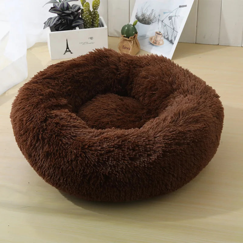 Plush Round Pet Nest Bed
