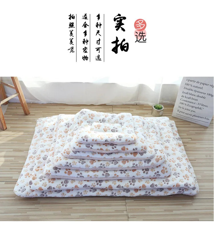 Double-Sided Plush Pet Mat