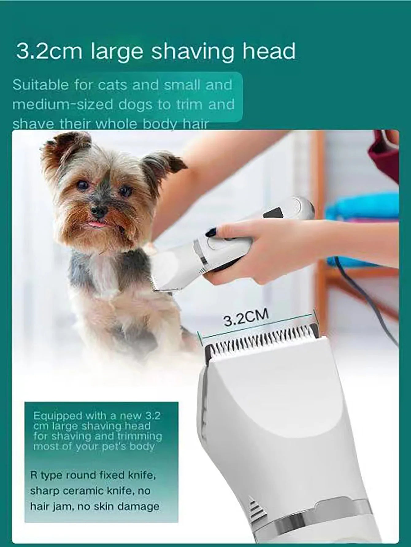 Electric Pet Hair Clipper Rechargeable