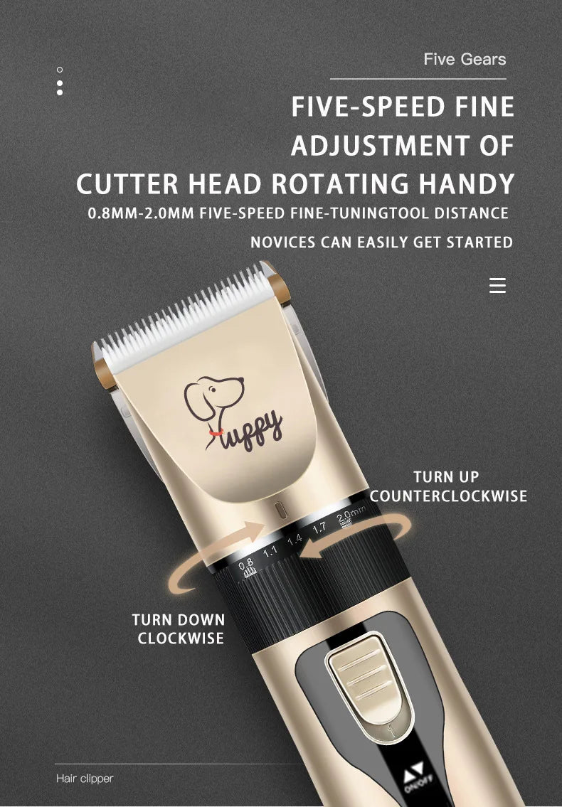 Electric Pet Grooming Clipper Kit