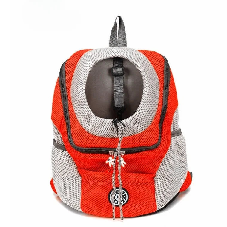 Double-Shoulder Mesh Pet Backpack