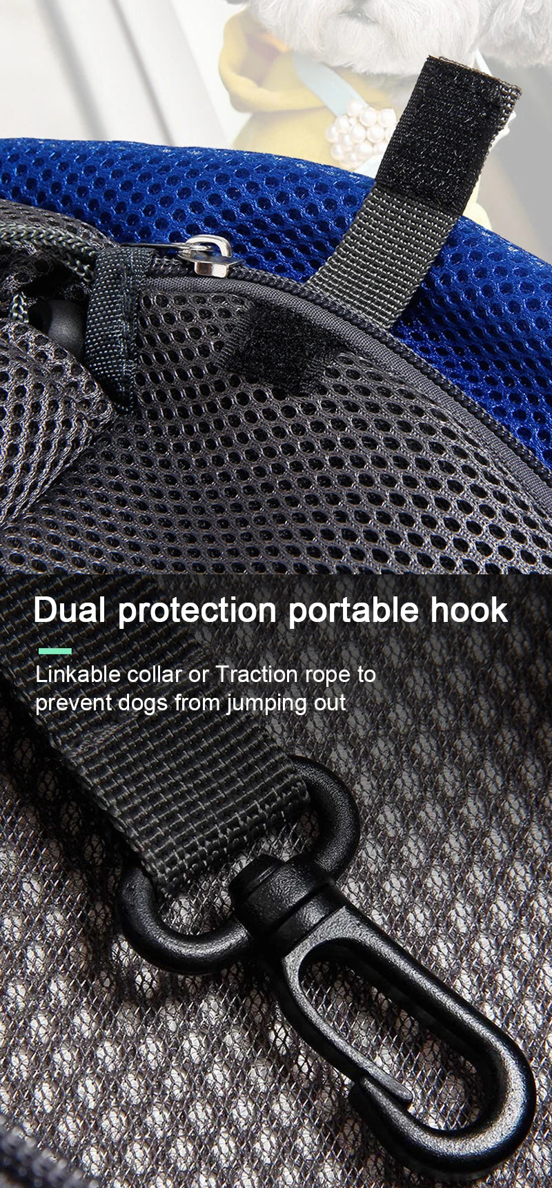 Mesh Pet Carrier Sling Backpack
