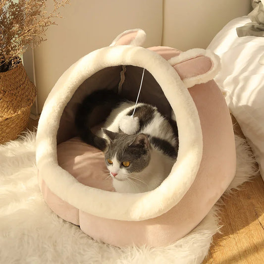 Foldable Cartoon Cat & Dog Bed
