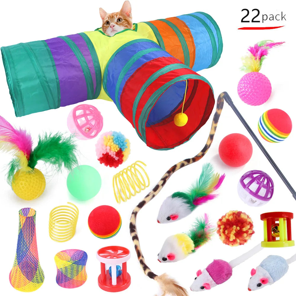 DualPet 20-Piece Cat Toy Set