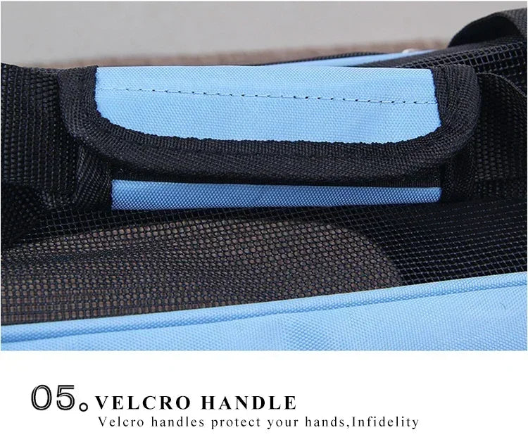 Portable Mesh Pet Carrier Bag