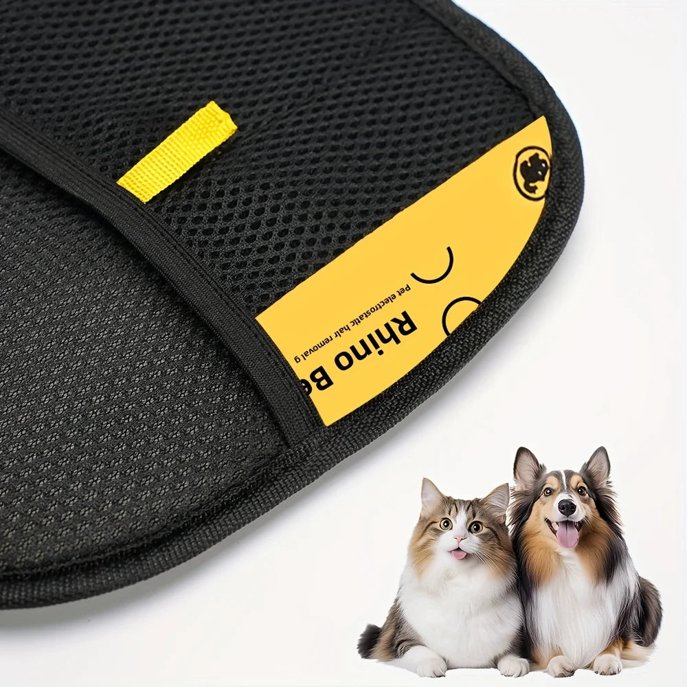 Large Pet Hair Removal Grooming Gloves