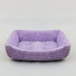 Square Plush Pet Bed for Dogs & Cats