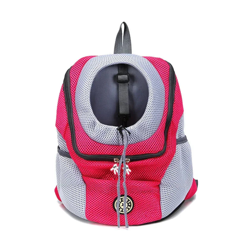 Double-Shoulder Mesh Pet Backpack