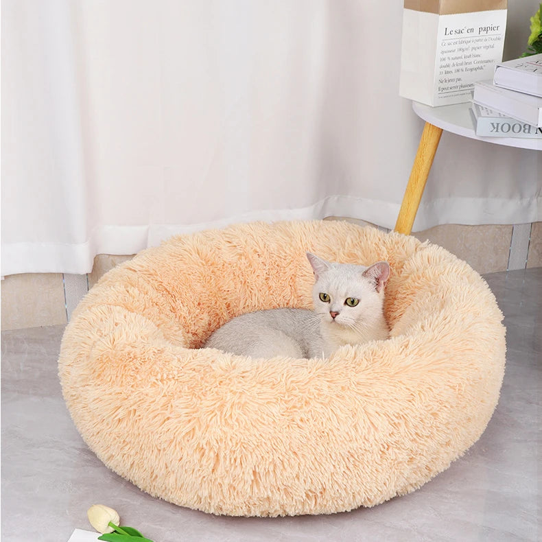 Plush Round Pet Nest Bed